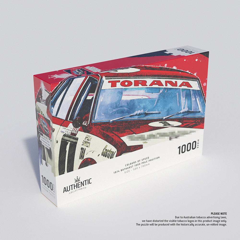 Colours Of Speed: 1974 Bathurst 1000 Pole Position 1000 Piece Jigsaw Puzzle