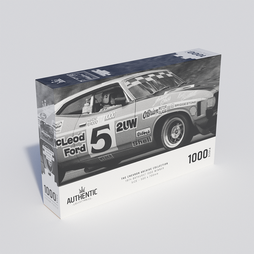 The Chevron Archive Collection: 1974 Bathurst 1000 Winner 1000 Piece Jigsaw Puzzle